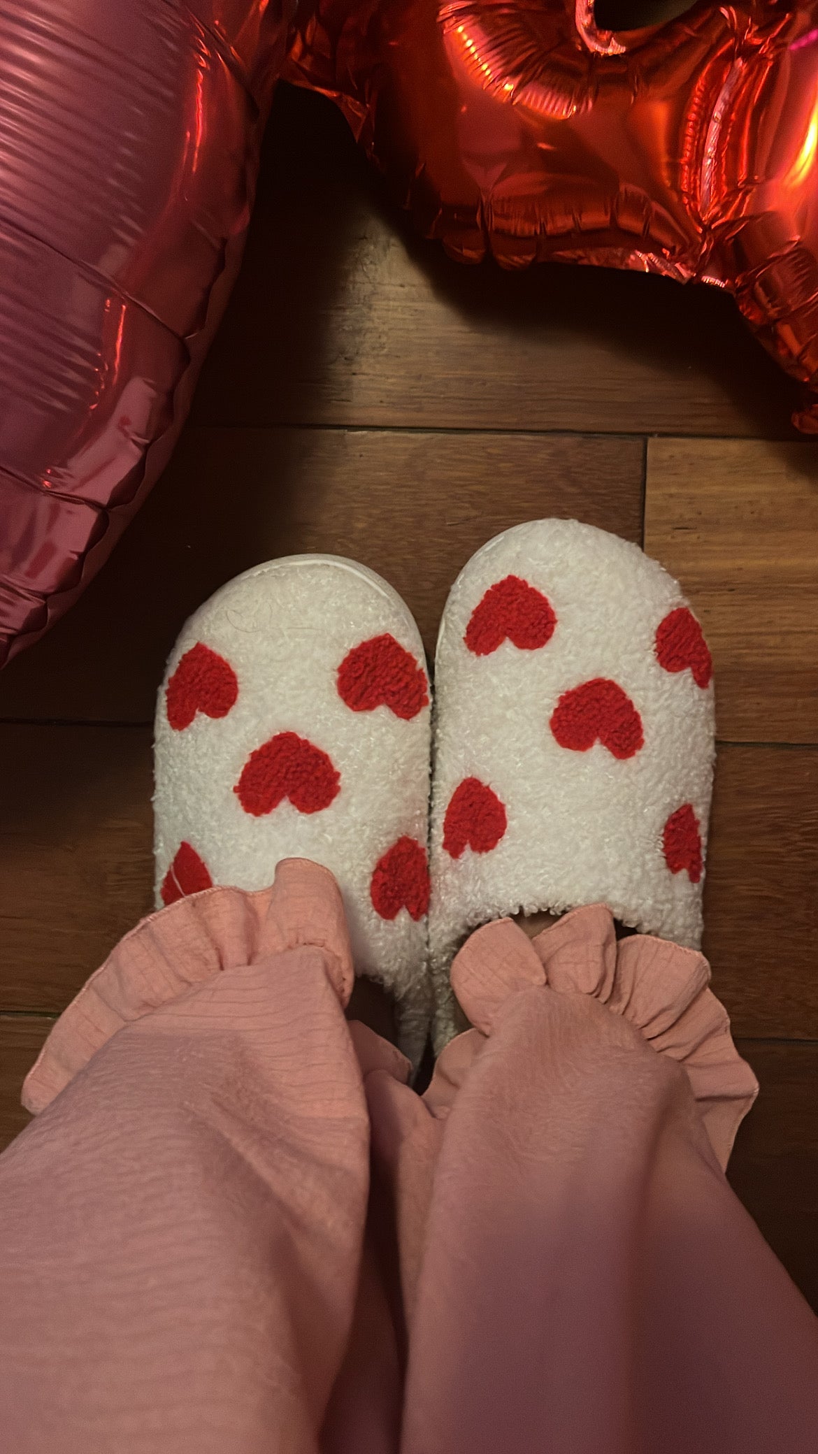 Heart Slippers.