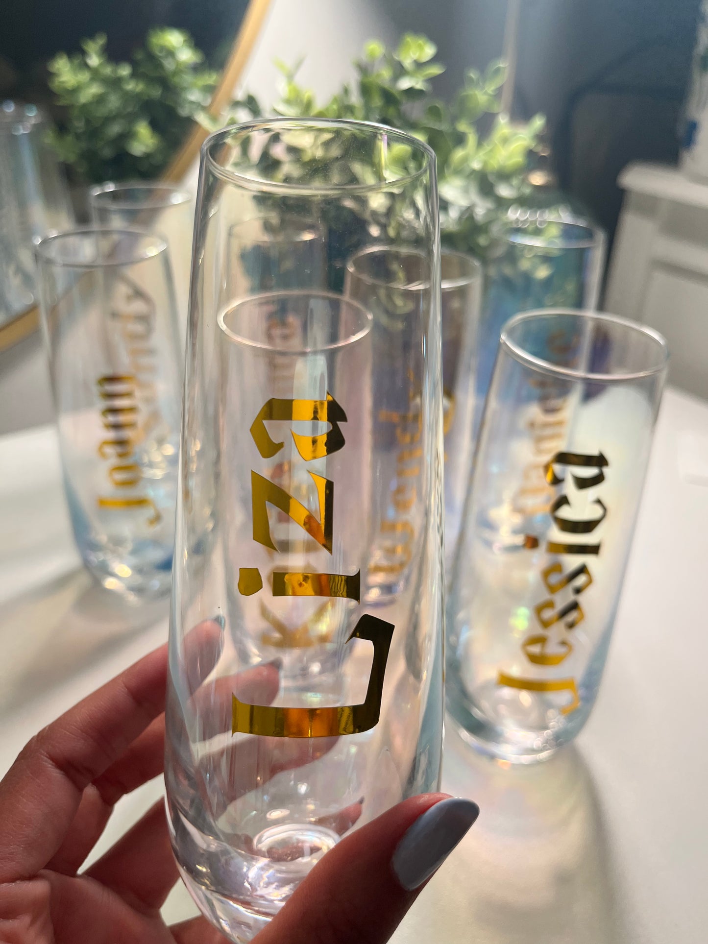 Personalized Champagne Glass 